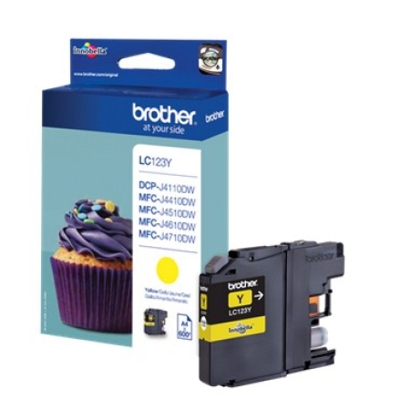 Brother LC-123Y Geel 600 paginaÂ´s (Origineel)