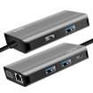 Docking 2xVideo Logilink USB-C, 100W, 4K, 7 Port