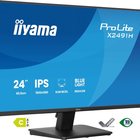 24" Iiyama ProLite X2491H-B1 FHD/DP/HDMI/IPS