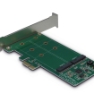 Adapter PCIe LP --> 2x M.2 SATA Inter-Tech KCSSD4