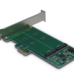 Adapter PCIe LP --> 2x M.2 SATA Inter-Tech KCSSD4