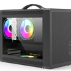 Power Train GC361000B - TG/USB-C/Midi/ÂµATX/Zwart