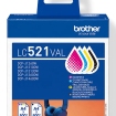 Brother LC-521VAL Value Pack 4x 500 paginaÂ´s (Origineel)