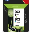 HP No.302 2-Pack 170/150 paginaÂ´s (Origineel)