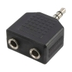 Adapter 3,5 mini jack 1x <--> 2x 3,5 mini jack LogiLink