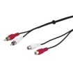 Audio 2x cinch 1.50m Verlenging Goobay