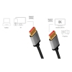 DisplayPort 1.4 1.00m 8K/60Hz LogiLink Aluminium