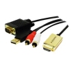 HDMI (M) --> VGA / Audio / USB-A 2.0 (M) 2.00m LogiLink
