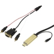 HDMI (M) --> VGA / Audio / USB-A 2.0 (M) 2.00m LogiLink