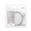 HDMI 2.00m 4K/60Hz LogiLink, aluminium