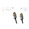 HDMI 3.00m 4K/60Hz LogiLink, aluminium