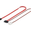 SATA Goobay 0,3m 1.5GBs / 3GBs Slimline + voeding