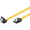 SATA Goobay 0.30m 6GBs 90Â° hoek met clip Geel