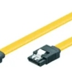 SATA Goobay 0.50m 6GBs 90Â° hoek met clip Geel