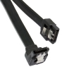 SATA OEM 0.40m 6GBs 90Â° hoek met clip Zwart