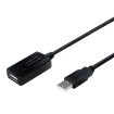 USB-A 2.0 (M) --> (F) 10.00m Verlenging LogiLink Zwart