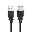USB-A 2.0 (M) --> (F) 2.00m Verlenging LogiLink Zwart