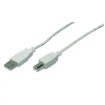 USB-A 2.0 (M) --> USB-B 2.0 (M) 3.00m LogiLink Grijs