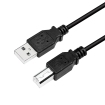 USB-A 2.0 (M) --> USB-B 2.0 (M) 3.00m LogiLink Zwart