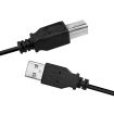 USB-A 2.0 (M) --> USB-B 2.0 (M) 5.00m LogiLink Zwart