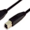 USB-A 3.0 (M) --> USB-B 3.0 (M) 2.00m LogiLink Zwart