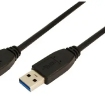 USB-A 3.0 (M) <--> USB-A 3.0 (M) 1.00m LogiLink Zwart