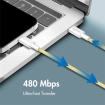 USB-C 2.0(M) <> USB-C(M) 1.0m LogiLink 60W/480Mbps geel