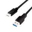 USB-C 3.0 (M) <--> USB-A (M) 0.5m LogiLink zwart