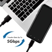 USB-C 3.0 (M) <--> USB-A (M) 0.5m LogiLink zwart