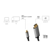 USB-C 3.2 (M) --> HDMI (M) 1.80m LogiLink 4K Aluminium