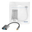 USB-C 3.2 (M) --> VGA (F) 0.15m LogiLink 1080p