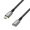 USB-C 3.2(M) <> USB-C(F) 1.0m LogiLink 100W/10Gbs/ zwart