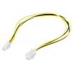 Voeding intern 4-pin --> 4-pin 0.37m Verlenging Goobay