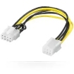 Voeding PCIe 6-pin --> 8-pin 0.20m Goobay