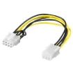Voeding PCIe 6-pin --> 8-pin 0.20m Goobay