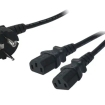 Voedingskabel 1.50m LogiLink 2x C13 plug