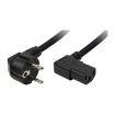 Voedingskabel 2.00m 90Â° LogiLink