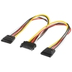 Voedingsplitter SATA --> 2x SATA Goobay