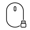 HP Fingerprint Laser USB-A Zwart Retail
