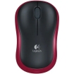 Logitech M185 Optical USB-A Rood-Zwart Retail Wireless