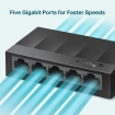 TP-Link 5Port 1Gbps LiteWave Plastic behuizing
