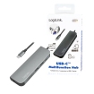 Docking 1xVideo Logilink USB-C, 60W, 4K, 6 Port