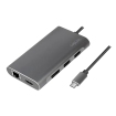 Docking 2xVideo Logilink USB-C, 100W, 4K, 8 Port