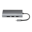 Docking 2xVideo Logilink USB-C, 100W, 4K, 8 Port