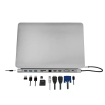 Docking 3xVideo Logilink USB-C, 100W, 4K, 11 Port