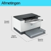 HP LaserJet M207dw MONO / WLAN / LAN / Wit-Zwart