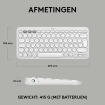 DT Logitech Pebble Keys 2 K380s Wit Bluetooth