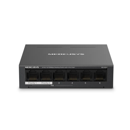 6Port 100Mbps Mercusys 4xPoE+ 40W
