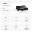 6Port 100Mbps Mercusys 4xPoE+ 40W