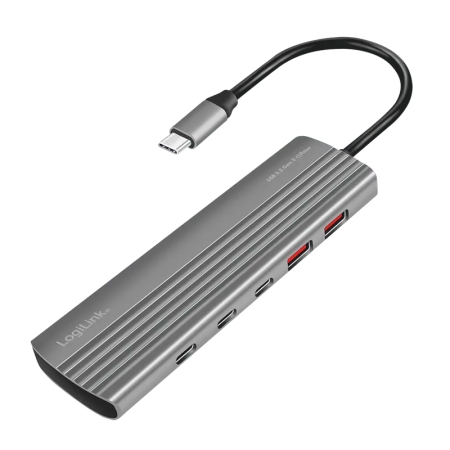 LogiLink 10+1 Port, USB-C --> 8xUSB-C 3.2 + 2xUSB-A 3.2